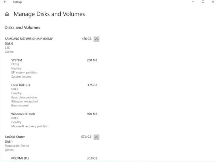 Manage Disk af Volumes nyt interface.JPG